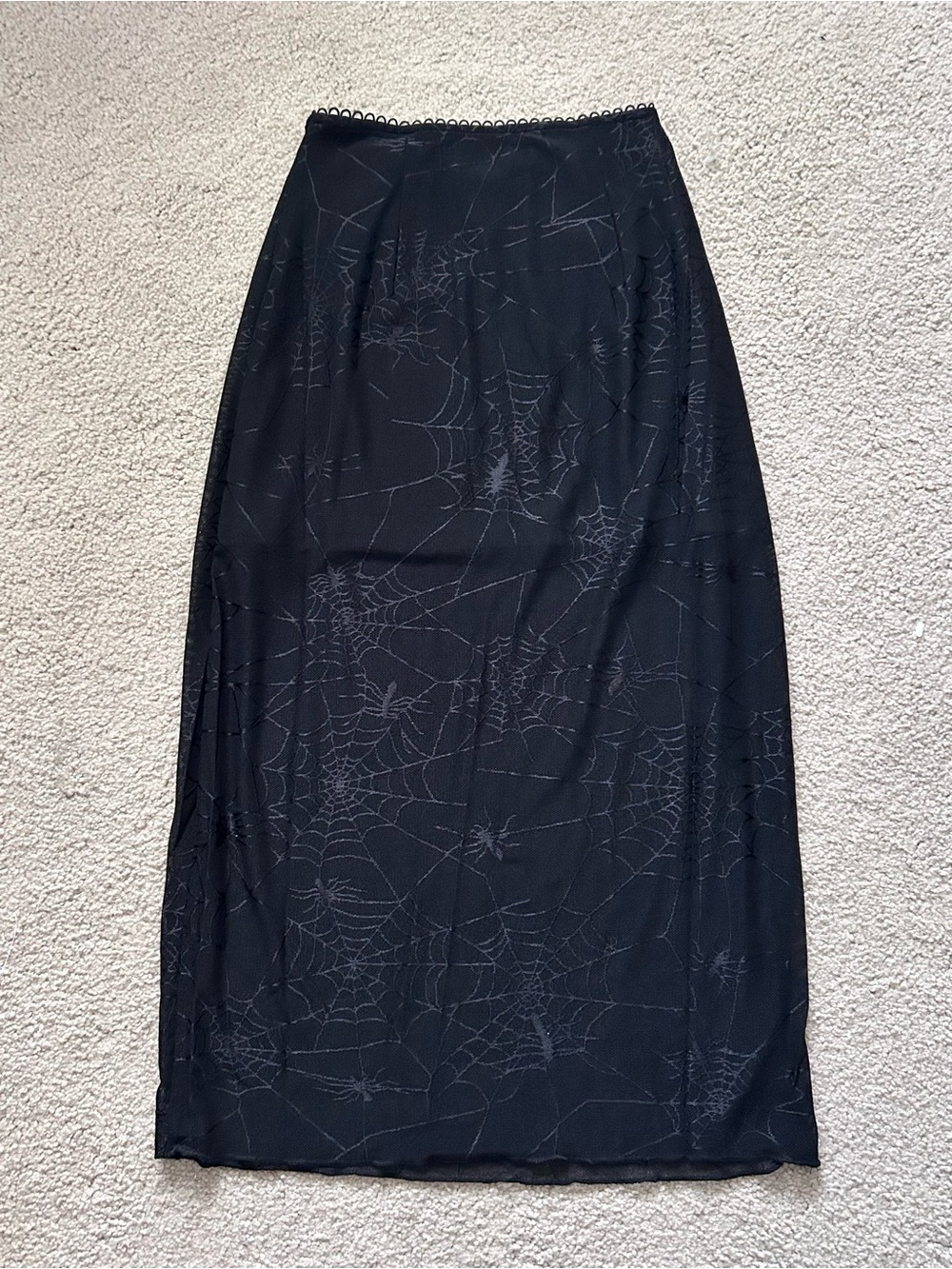 Sold out NIB Forest Ink Spinnerette spiderweb midi skirt Size XXS